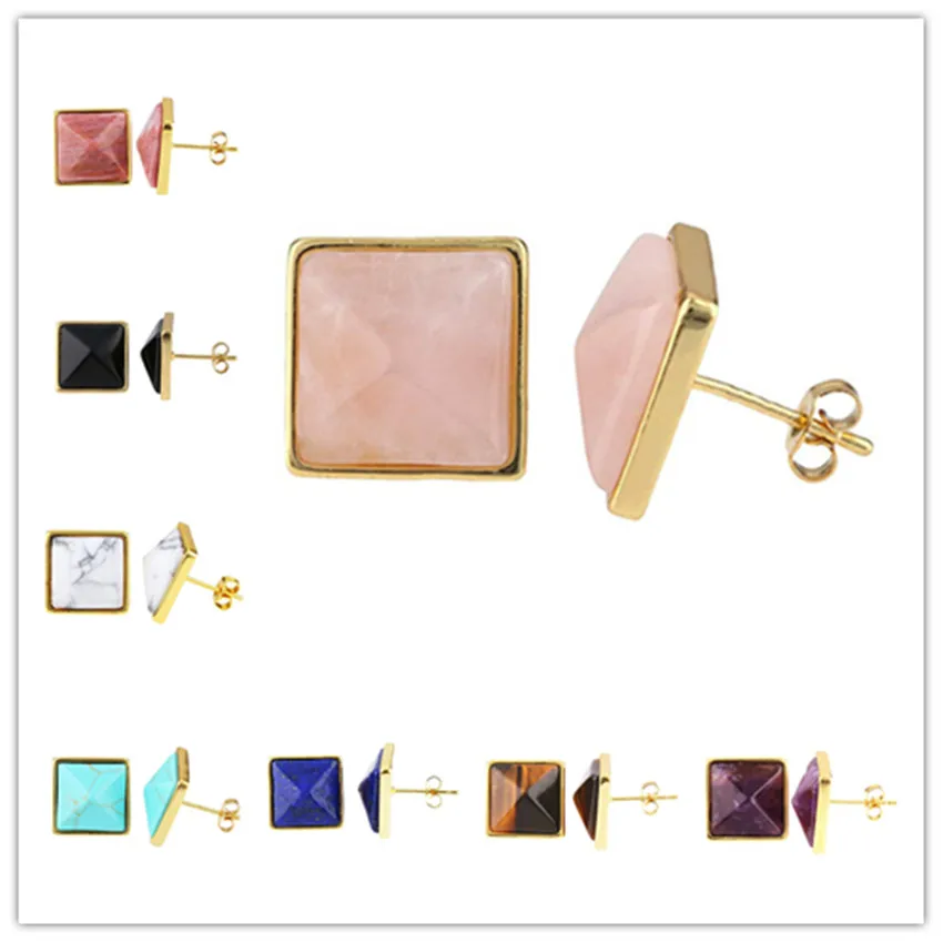 FYJS уникальные вечерние серьги гвоздики в форме тигра цвета светло желтого золота