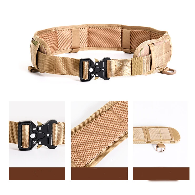 

Military War Battle Belt Molle Army Tactical Waistband Airsoft Hunting Equipment Carrier Belt Waist Support