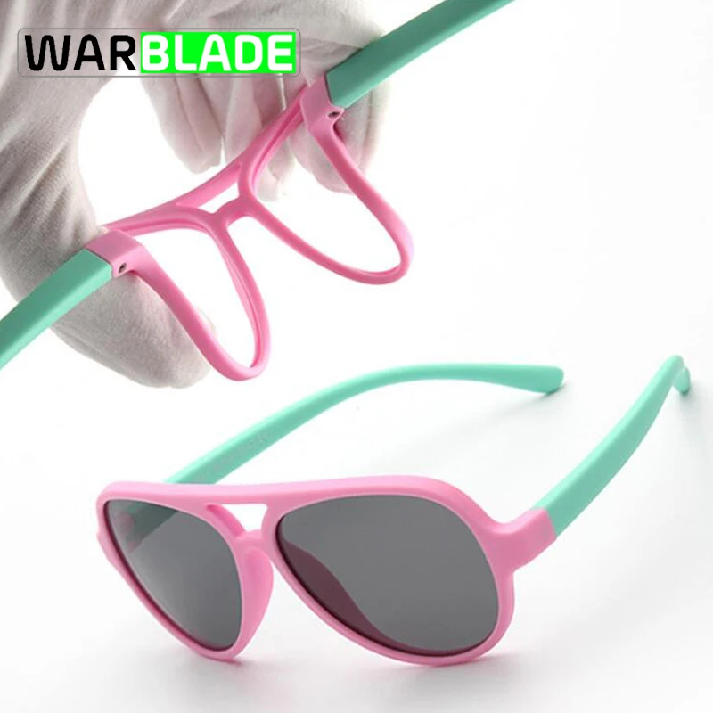 Модные Детские поляризованные солнцезащитные очки WarBLad UV400 для мальчиков и