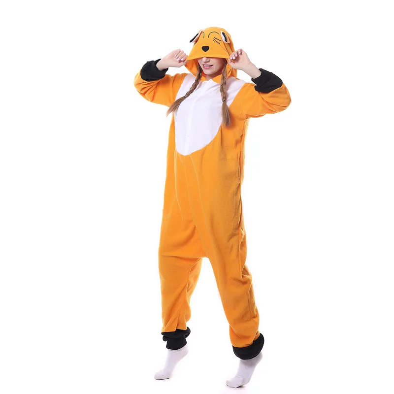 fox3 Кингуруми Акула Onesie для женщин мужчин взрослых животных кигуруми мультфильм подростков пижамы забавные праздничные вечерние костюмы на молнии Пуговицы комбинезоны - Цвет: fox3