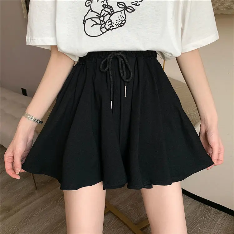 

2021 new women's summer Korean version high waist drawstring versatile show thin casual pants drooping feeling super fire pants