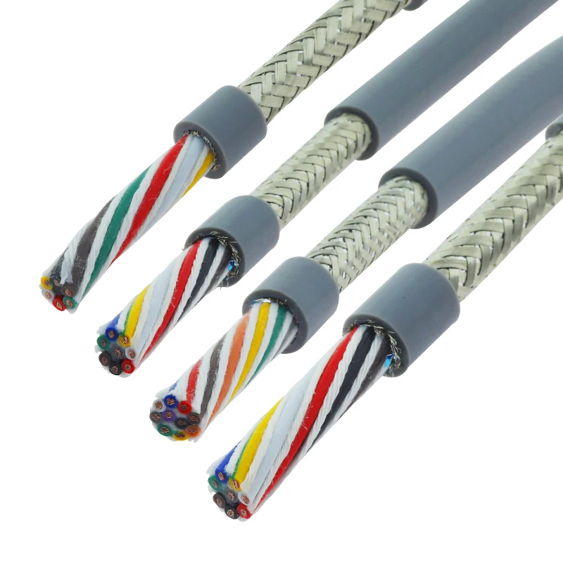 

18AWG 20/22 AWG 6/7/8 core Towline shielded cable PVC flexible wire TRVVP resistance to bending corrosion resistant copper wire