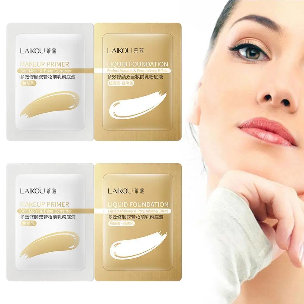 

Matte Liquid Foundation Face Foundation Full Coverage Long Lasting Concealer Cover Acne Dark Circles Portable Bag