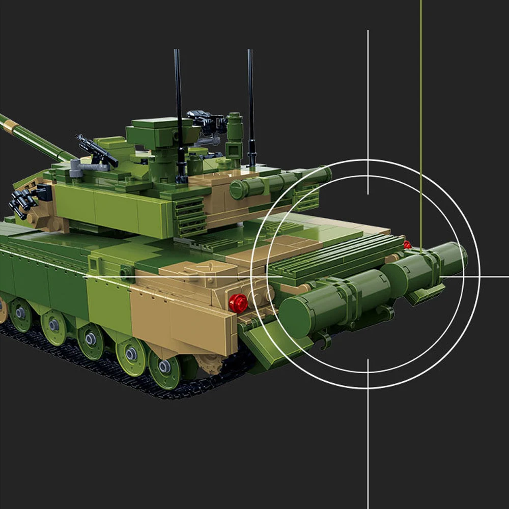 

NEW 6103 1283pcs Military ZTZ 99A MBT Battle Tank WW2 Soldiers Army War Building Blocks Toys For Children