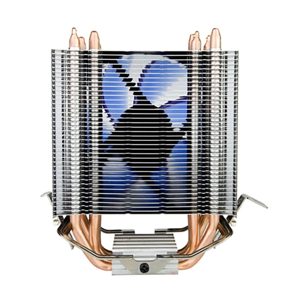 Высокое качество 2 Heatpipe Премиум кулер для процессора двухрядный шахматный радиатор труба тихий гидравлический подшипник вентилятор охлаждения