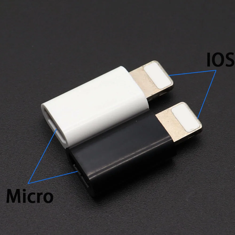 8-контактный конвертер к Micro USB адаптер для Android iPhone 5/5S 6/6s Plus iPad 4 Air 2 Зарядное устройство Кабельный разъем для iOS 8pin Порты и разъёмы