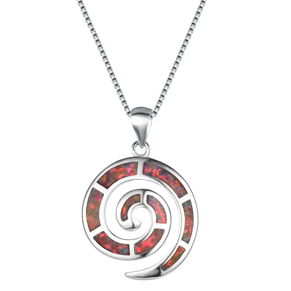 Винтажные Женские Подвески Морская раковина ожерелья Классический серебристый