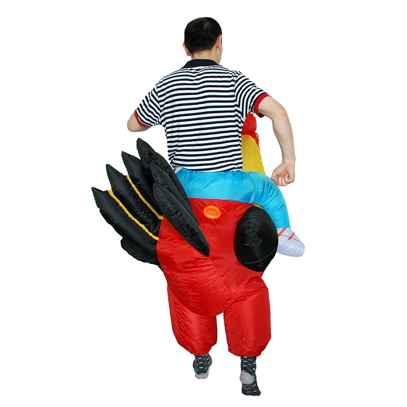

Inflatable Cock Costume Anime Purim Cosplay Fancy Dress Rooster Costumes Hen Stag Night Outfit Halloween Costume for Adult