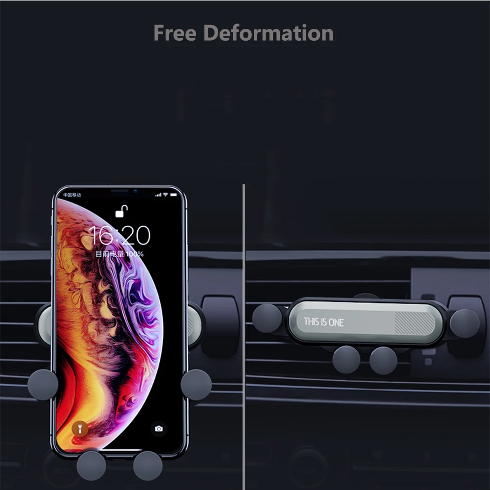 

Gravity Car Holder For Phone in Car Air Vent Clip Mount No Magnetic smart Phone Holder GPS Stand For iPhone 11 phone holder car