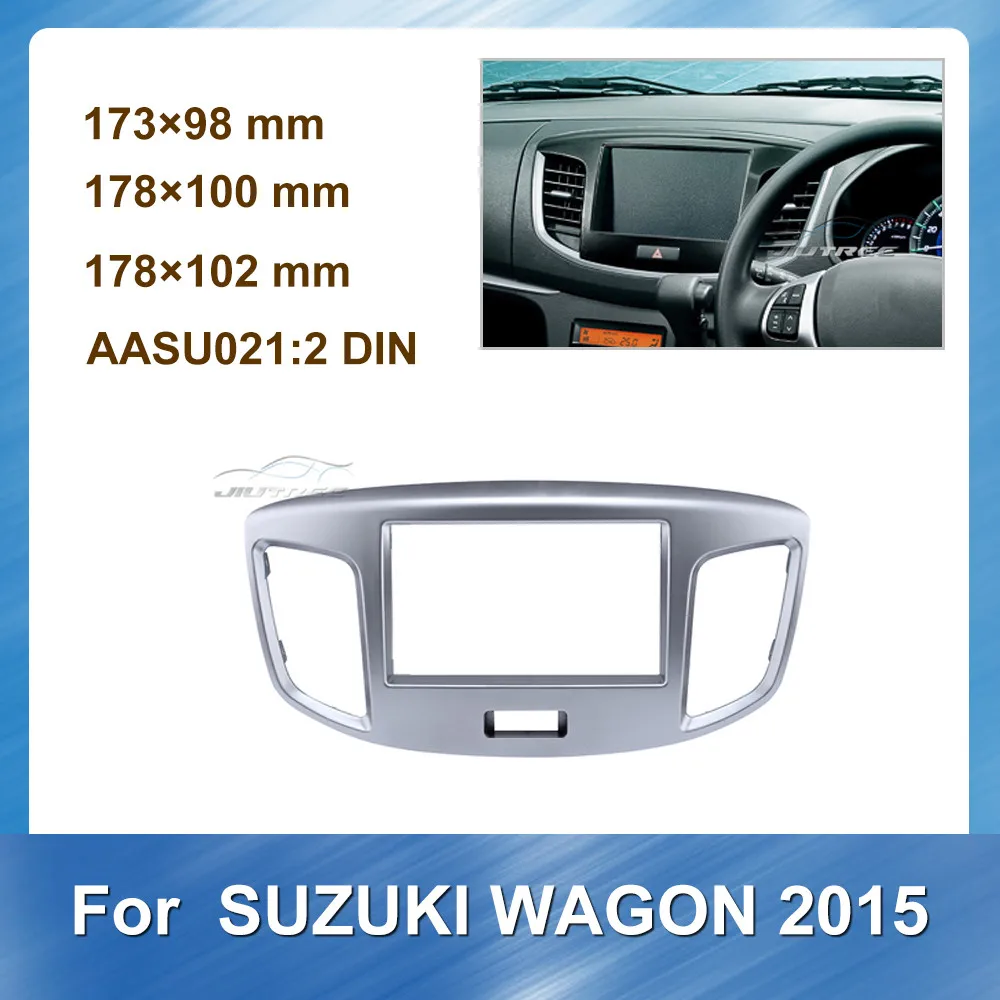 

2 Din Car Radio Fascia For SUZUKI Wagon 2015 Car Stereo Panel Dash Mount Trim Installation Kit Frame Panel Bezel Trim kit