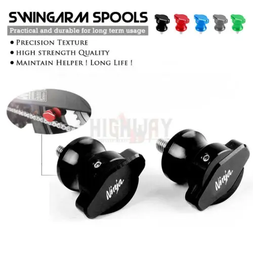 

Motorcycle CNC Aluminum Swingarm Spools Slider Stand Screw Bolts Bobbins For KAWASAKI Z250 NINJA 250 EX-250
