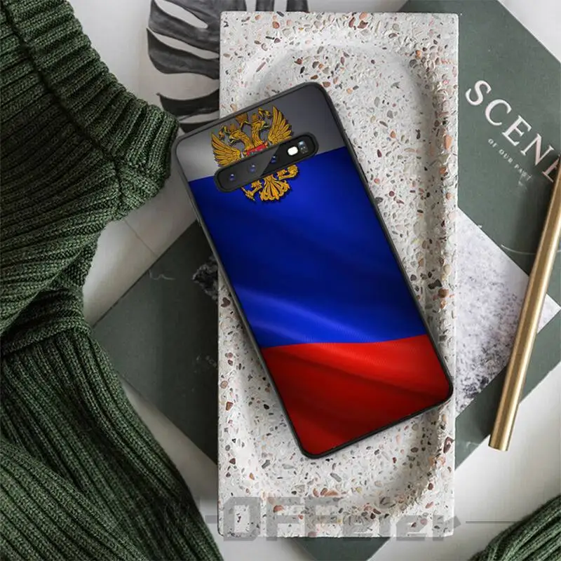 

Russian Flag Phone Case For Samsung Galaxy S7 S8 S9 S10e S20 PLUS Note 10 Pro PLUS For Samsung Galaxy S10 Case