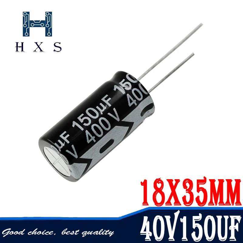 

5PCS 400v150uf 150uf400v 18*35MM 400v 150uf 18x35 Electro Electrolytic capacitor 400V150UF