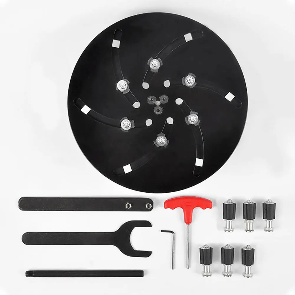 

Woodworking lathe chuck wood spin chuck 42*220mm self-centering linkage bevel gear chuck round claw