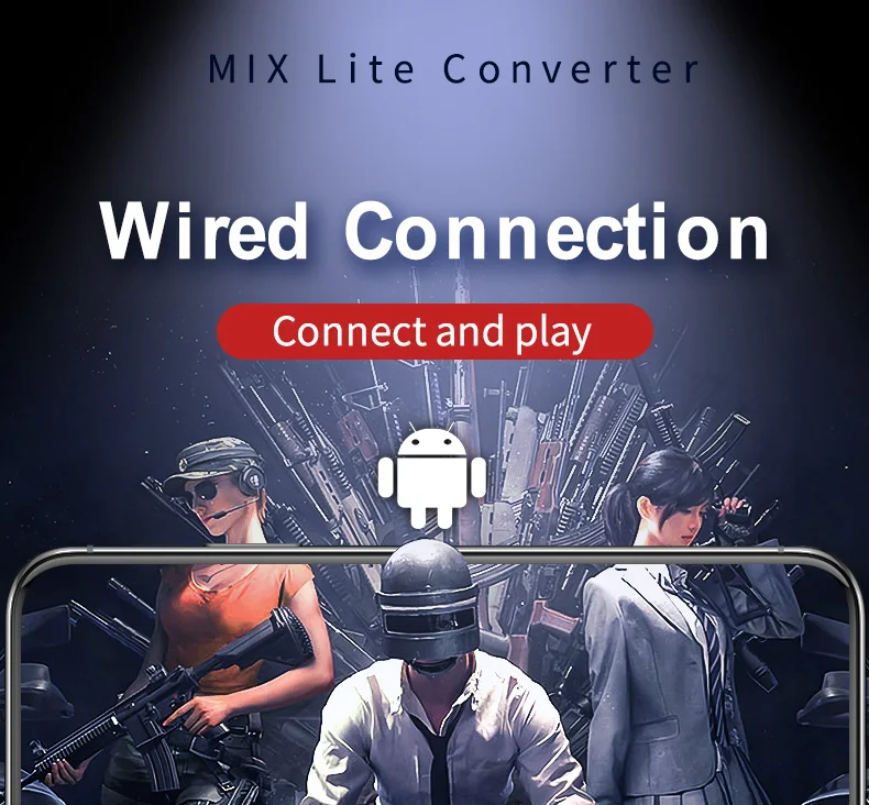 mix lite pubg mobile phone gamepad converter controller adapter for keyboard mouse playing game at android phones call of duty free global shipping