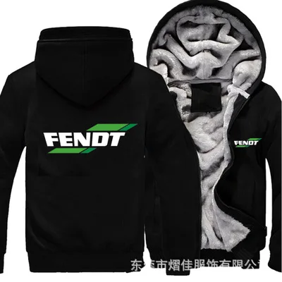 

Winter Hoodies Men Fendt Logo Print Jacket Men Hoodies Thicken Warm Fleece cotton Zipper Raglan Coat Male Tracksuits 7 colors