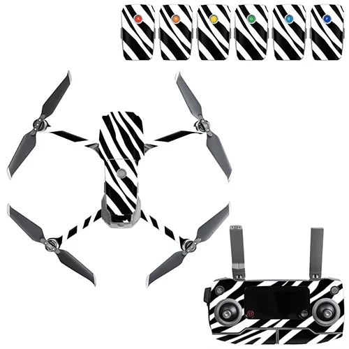 Армейский зеленый Граффити наклейка Skins Комплект для DJI Mavic 2 Drone Body sticker пустынный камуфляж наклейки аксессуары для кожи Mavic 2 PRO/Zoom - Цвет: Армейский зеленый