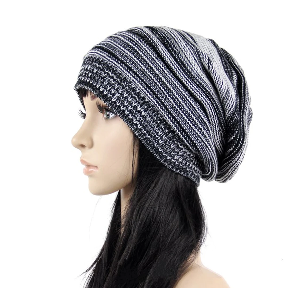 

Fashion Classic Knit Beanie Hat Cap Thick Soft Warm Chunky Stretch Cable Winter Hat Solid Hip-Hop Skullies Hat Bonnet Unisex Cap