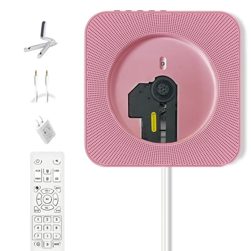 Портативный настенного крепления C D музыкальный плеер Bluetooth Домашний аудио