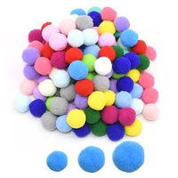 100pcs 152025mm soft mini pom poms balls fluffy handmade pompoms art crafts plush balls kids favors diy accessories for decor