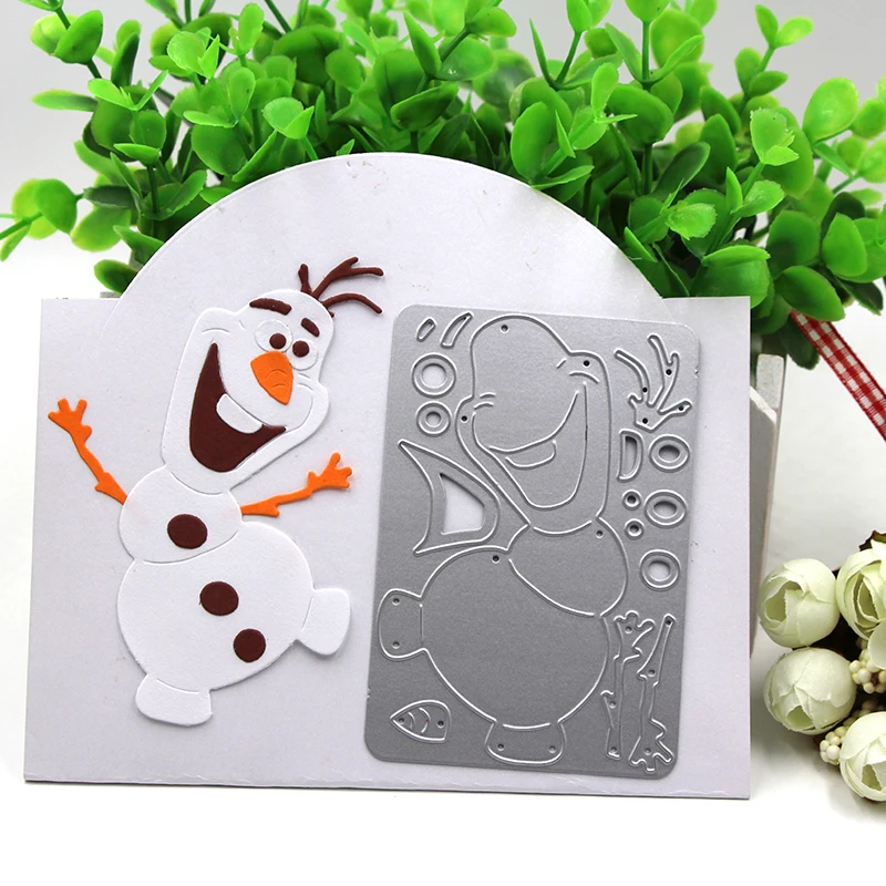 Новинка 2020 Лидер продаж металлические трафареты Olaf шаблон для скрапбукинга