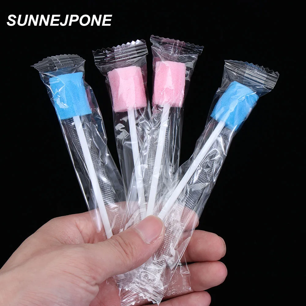 

100 шт., одноразовые губки для ухода за полостью рта