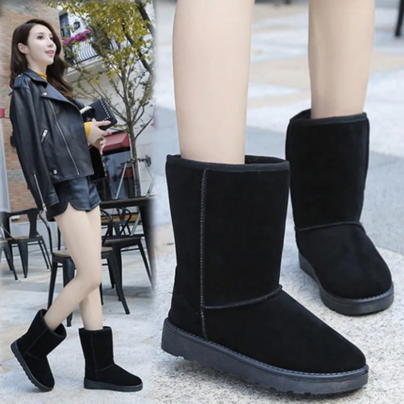 Новая зимняя теплая обувь для женщин женские туфли из черной бархатной ткани