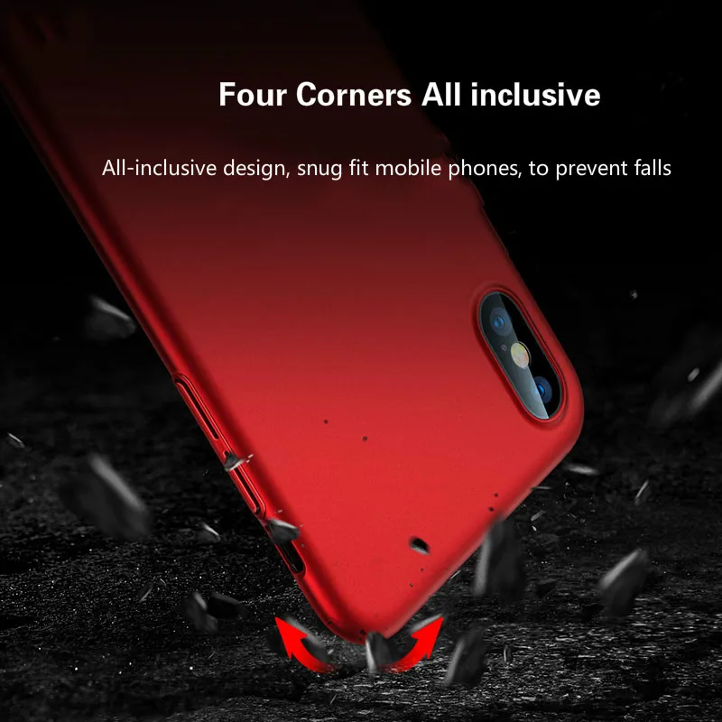 Ультратонкий чехол KISSCASE для iPhone X 7 8 Plus 6 6S матовые мягкие чехлы из ТПУ iphone 5 5S SE
