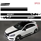 Модные спортивные гоночные полосатые автомобильные наклейки украшение забавная Боковая дверь линия виниловые автомобильные наклейки капот зеркало заднего вида автомобильные аксессуары