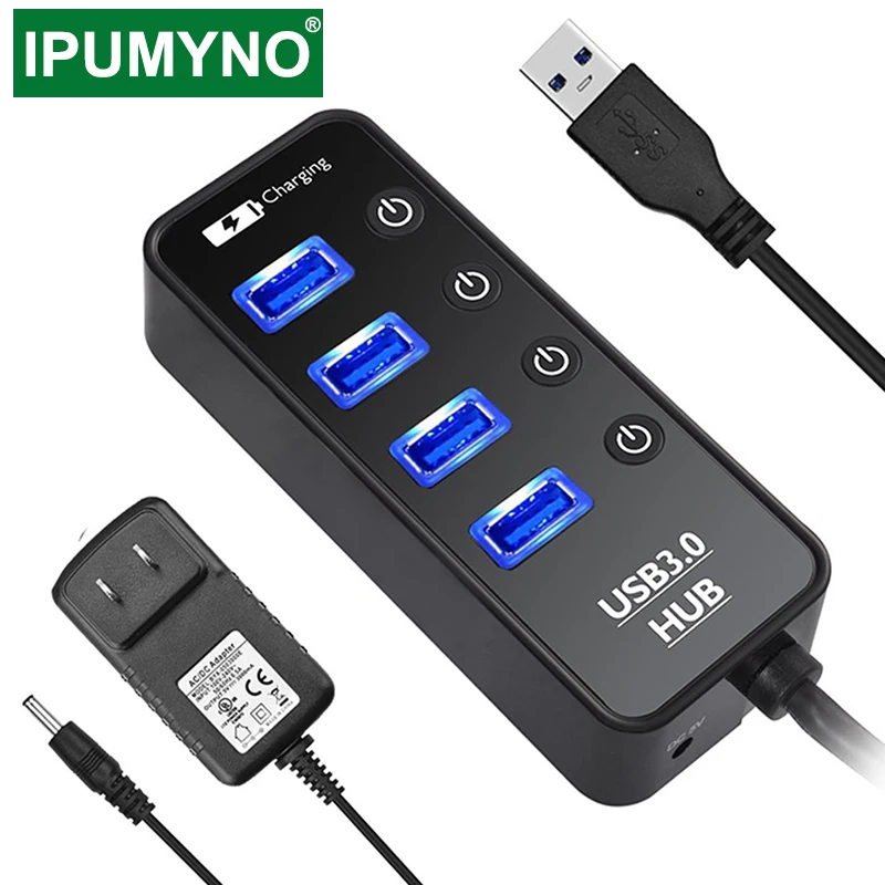 USB концентратор 3 0 4 7 портов зарядное устройство для смартфона много Ipad MacBook Pro