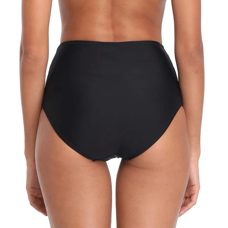 2020 одноцветные бикини с высокой талией пуш ап эластичные стринги шорты для