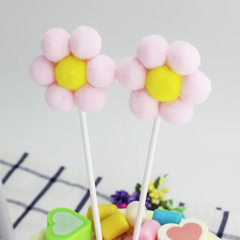 Звездное небо День рождения фестиваль торт карты партии Декор 2 шт. розовый