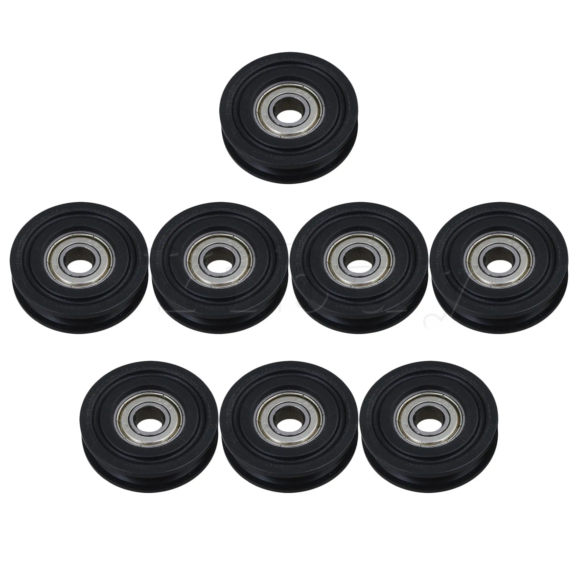 

8x U Type Guide Pulley Wheel Rail Ball Bearings Sliding Door 0.8x4x1cm