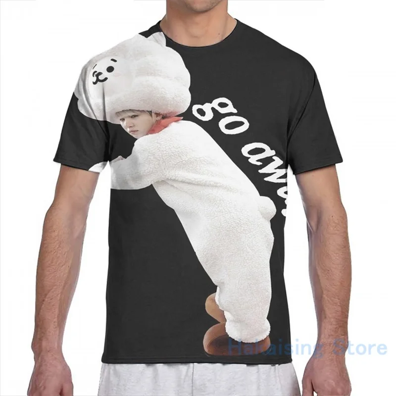 Мужская и женская футболка SUGA модная с принтом по всей длине топы для мальчиков