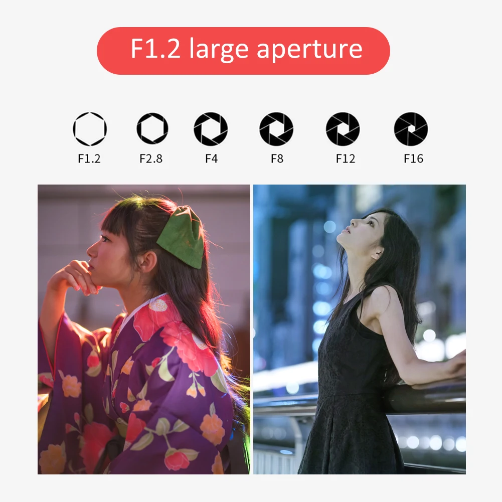 ZHONGYI 85 мм F1.2 GFX полная оправа портретные линзы для камеры Fuji аксессуары
