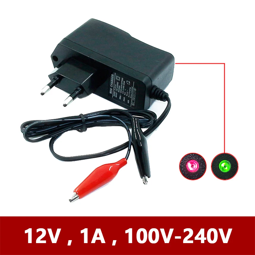 12 V 1000ma умный свинцово кислотный гелевый Аккумулятор AGM зарядное устройство для