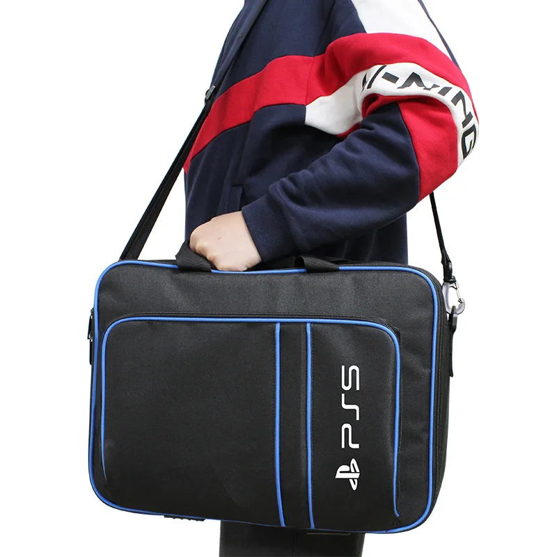 

For PS5 Game Sytem Bag Original Size For PlayStation 5 Console Protect Shoulder Carry Bag Handbag Canvas Case