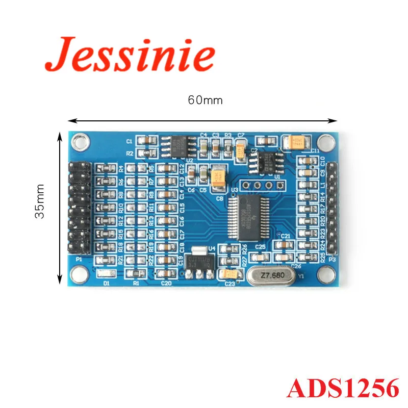 Высокоточный ADS1256 24-битный 8-канальный модуль ADC AD ADS1256IDB сбора данных 5 в интерфейс