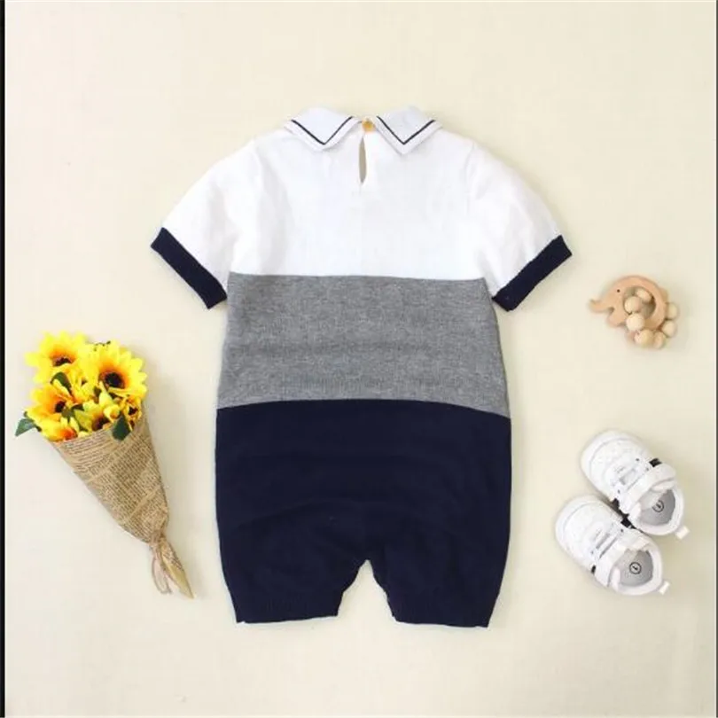 Комбинезон для маленьких мальчиков одежда вязаная детская комбинезон