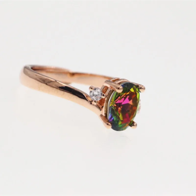 Женское кольцо из серебра 925 пробы с покрытием розового золота|wedding rings for women|open