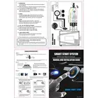 Автомобильная система запуска без ключа, 12 В, с RFID-блокировкой двигателя, противоугонная Автоматическая блокировка, старт-стоп, кнопка запуска, система зажигания Starte