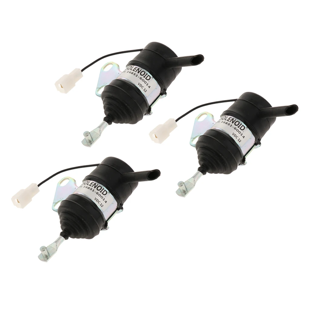 MagiDeal 3x16851-60014 Электромагнитная катушка выключения подачи топлива для экскаватора