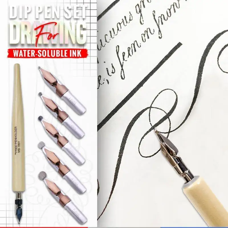 Набор ручек Dip Pen для рисования мультфильмы металлические комиксы рисунок