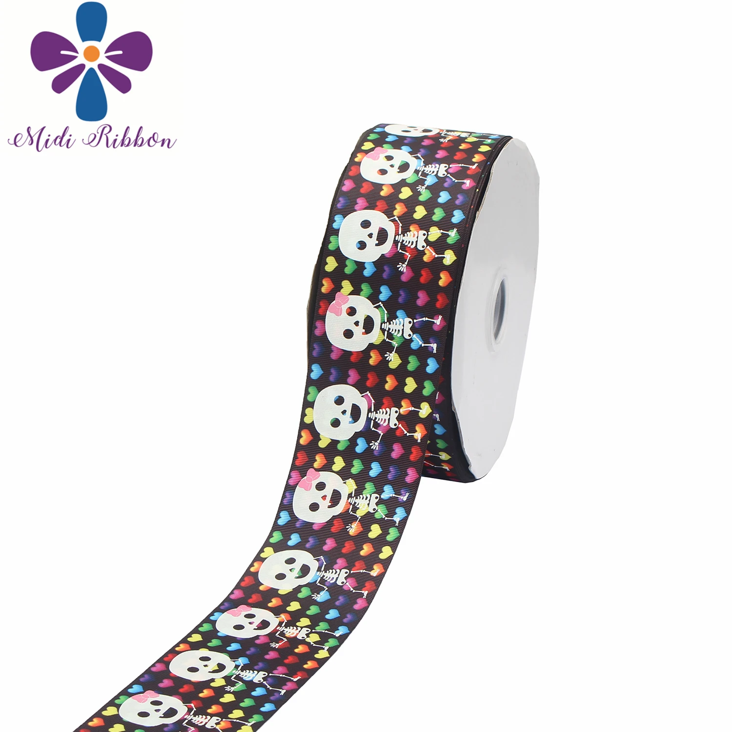 3 &quot75 мм белая чернильная печать светится в темноте Хэллоуин Череп цветное