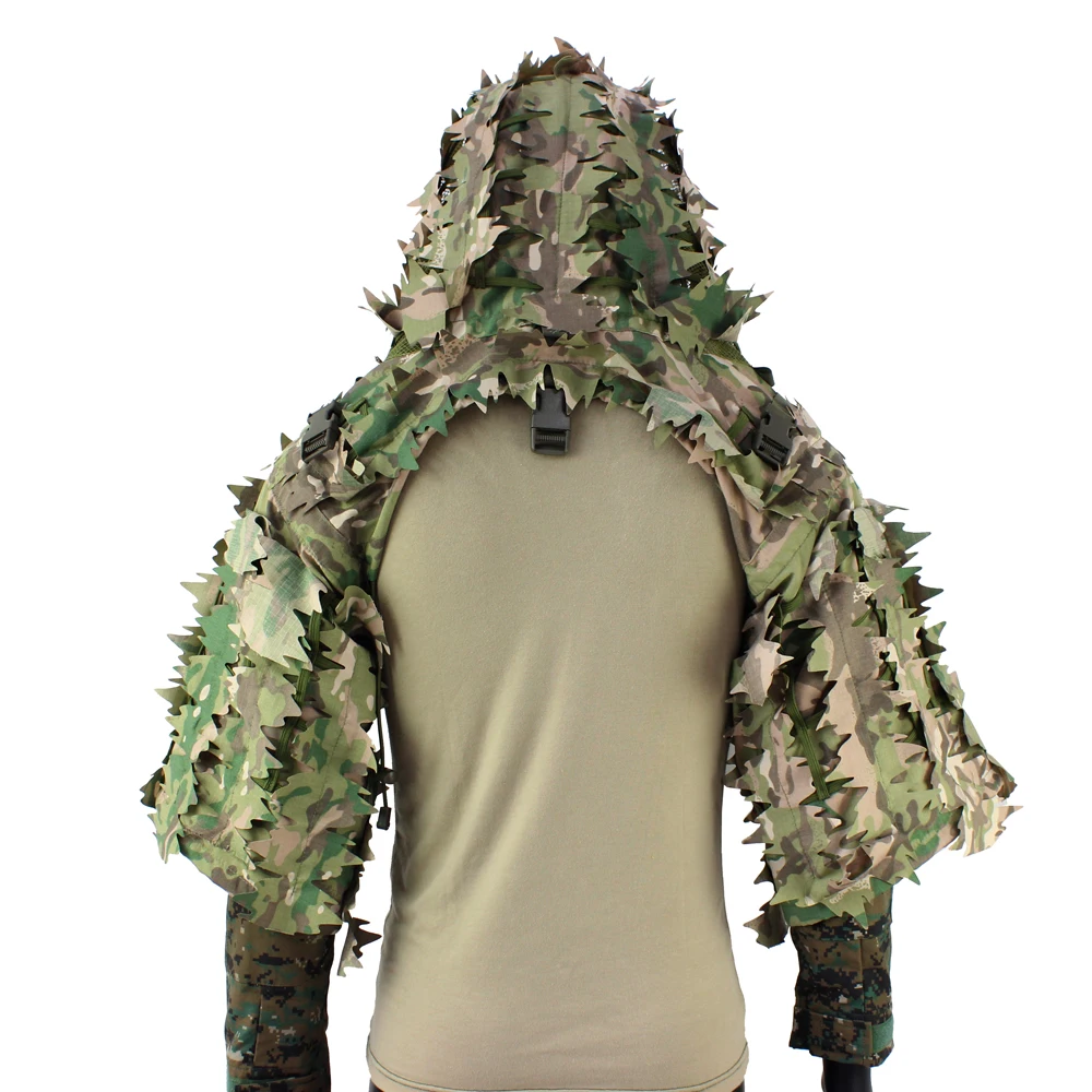 TTGTACTICAL Ghillie Suit Foundation RIPSTOP дышащие камуфляжные капюшоны для снайпера стрельбы