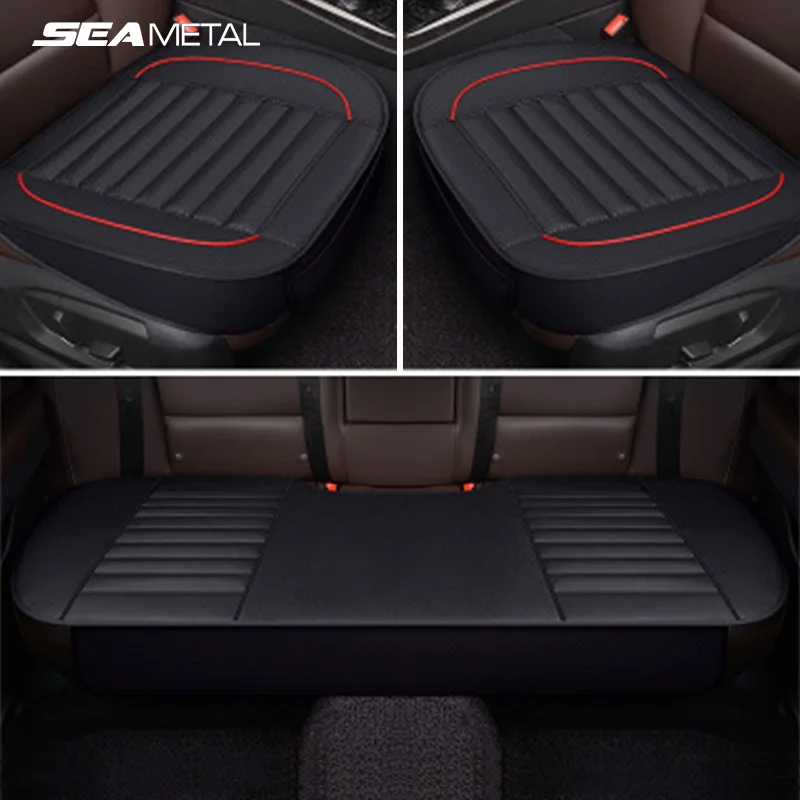 Automobiles Seat Cover Auto Accessories PU Leather Interior Car Seat Cover Four Seasons Universal Protector Storage Seat Cushion