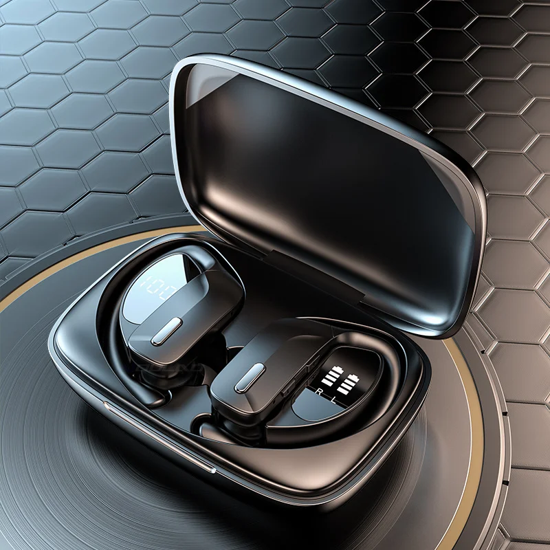 

TWS Wireless Earphones Sports LED Display Bluetooth-Compatible 5.1 Headphones HiFi Stereo Earbuds Waterproof Headsets With Mic