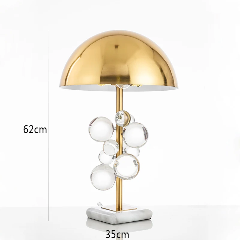 Скандинавский роскошный хрустальный шар настольная лампа домашний декор