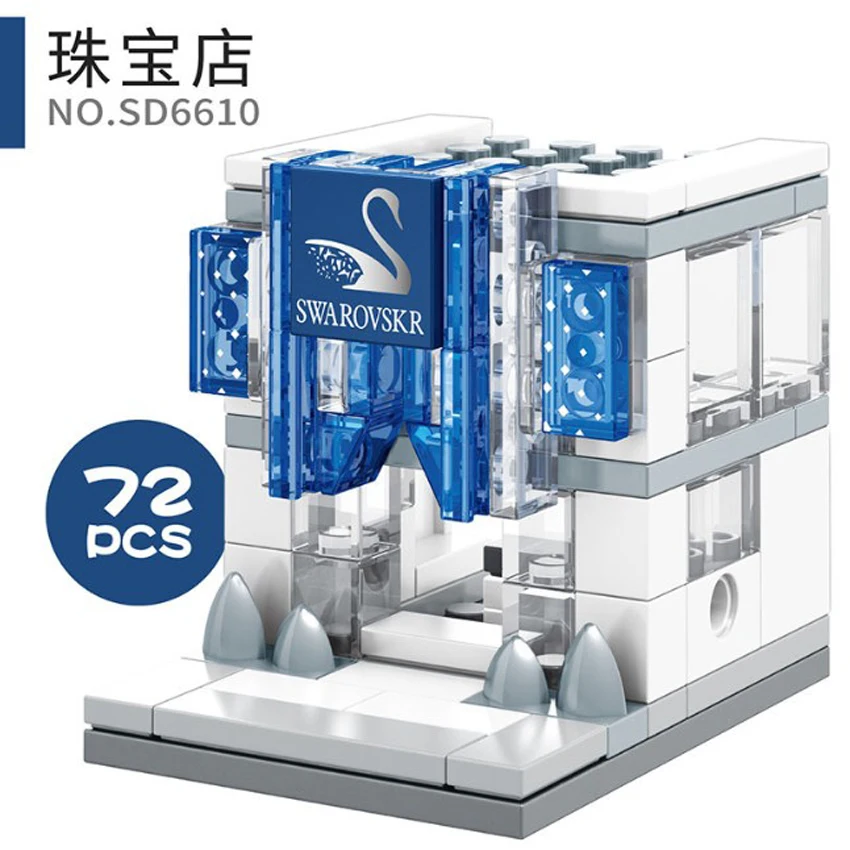 Городской детский мини улиц города строительные блоки сборка &quotсделай сам&quot 3D