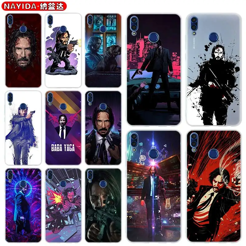 

Silicone Soft Silicone Case For Huawei Honor 30 20 10 7a Pro 9 9X Lite 30a 9a 8a 8X 10i 20i Cover john wick comic